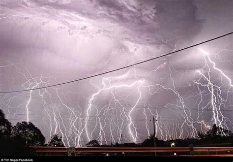 Insane Lightning Storm Engulfs Brisbane In Pictures And