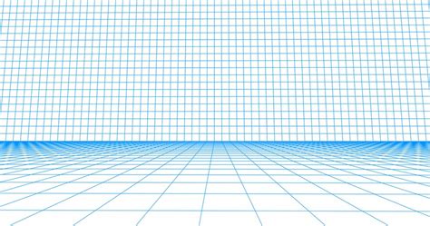 Premium Vector Perspective Grid Floor Tile Detailed Blue Lines On