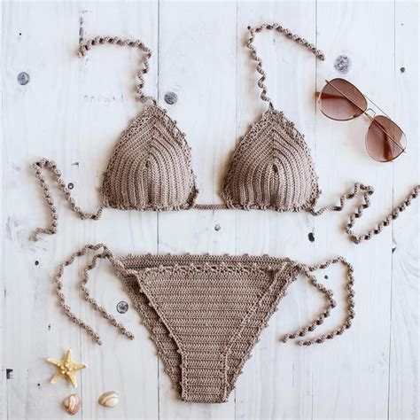 brazilian bikini set guava triangle crochet bikini set etsy in 2020 crochet bikini crochet