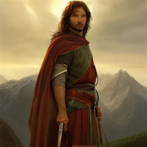 Portrait Of Aragorn High King Of The Reunited Stable Diffusion Openart