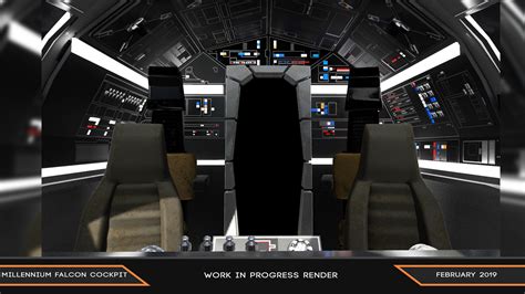 Cameron Robertson Wip Millennium Falcon Cockpit
