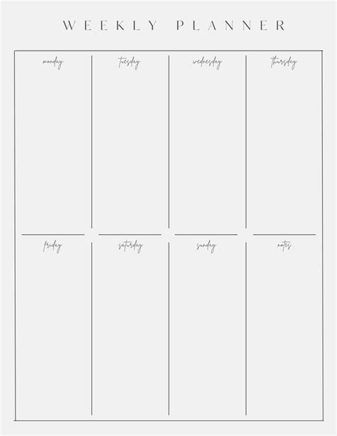 Page 8 Free And Customizable Weekly Planner Templates Canva