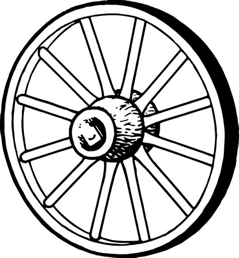 Drawing At Getdrawings Com Wheel And Axle Clipart Black And White