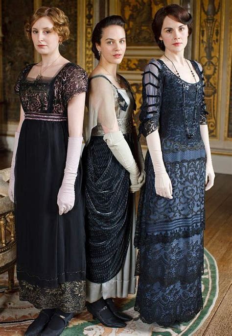 Downton Abbey The Crawley Sisters Laura Carmichael Jessica Brown Findlay And Michelle