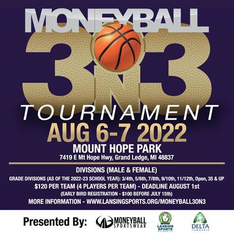 Moneyball 3 On 3 Basketball Tournament Moneyball Sportswear