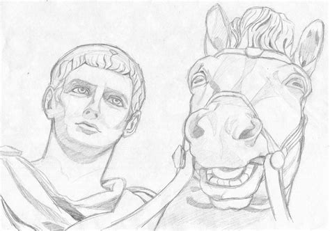 Caligula And Incitatus Sketch By Adrianosart On Deviantart