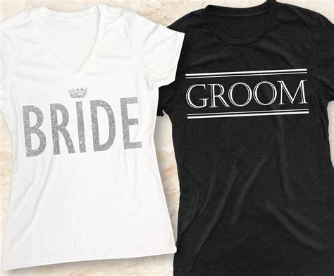 Bride And Groom Shirts Set Pick Color