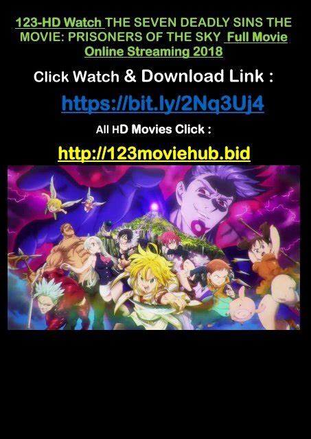 Seven Deadly Sins Watch Order Movie It Will Take You 33 Hours And 39