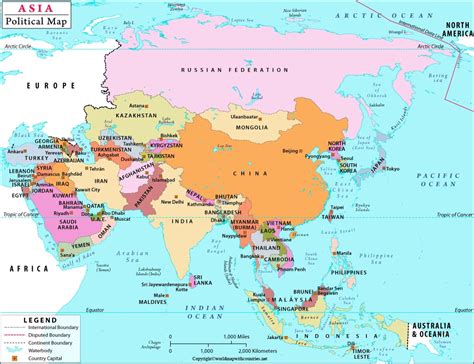 4 Free Political Maps Of Asia World Map With Countries