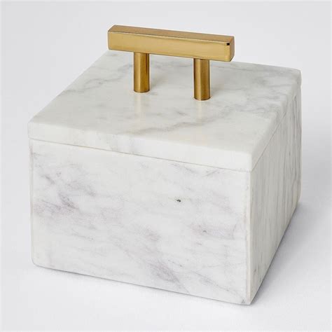 Marblebrass White Marble Jewellery Box Square At Rs 500piece In Agra
