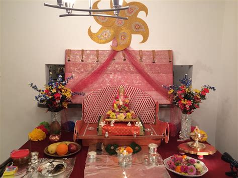 Ganesh Pooja Decoration Ideas At Home Ideas Cmj