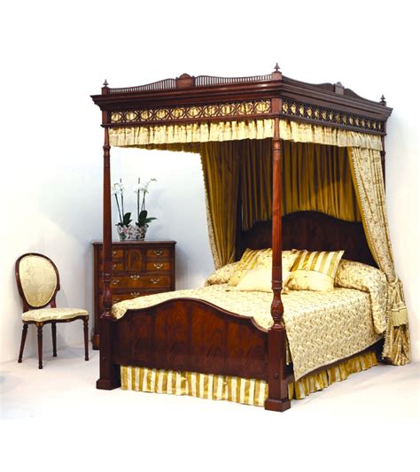 Mahogany 4 Poster Bed Titchmarsh And Goodwin