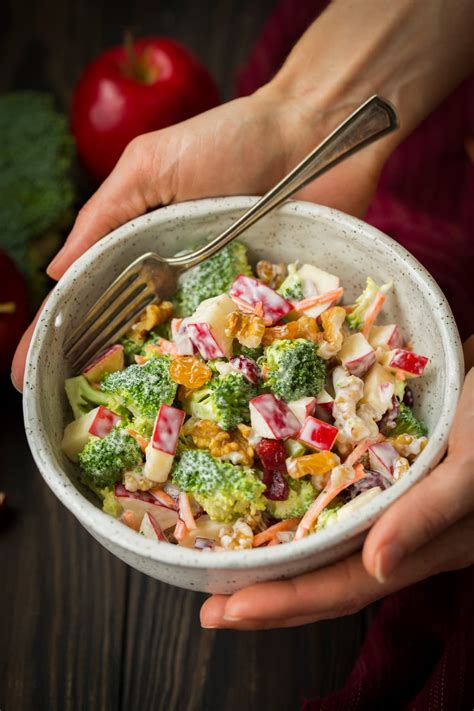 Mar 15, 2021 · creamy, crunchy broccoli apple salad made with fresh broccoli florets, apples, dried cranberries, almonds, sunflower seeds and onion tossed in a creamy poppyseed dressing. Broccoli Apple Salad - Cooking Classy in 2020 | Broccoli ...