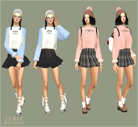 My Sims 4 Blog Shirts And Sweaters For Females By Marigold