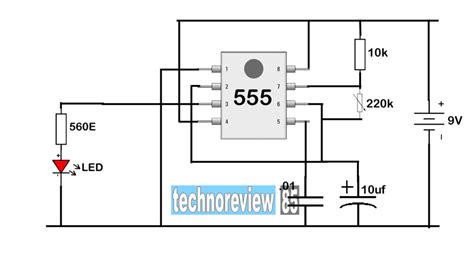 Simple Timer Circuit Using Ic 555