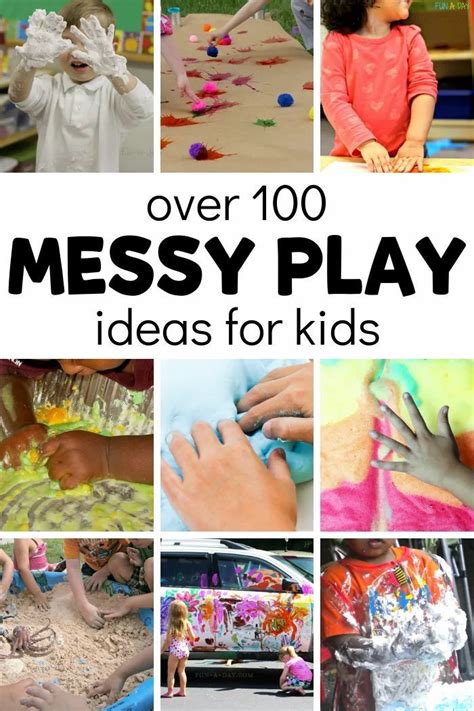 Epic List Of Messy Play Ideas Messy Play Activities Messy Play