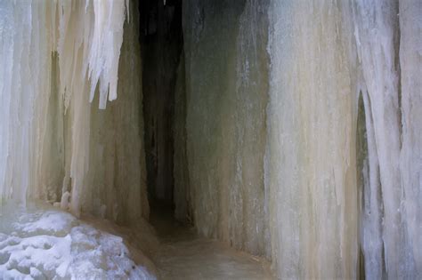 An Ice Cave In Northern Michigan Taken At Eben Ice Caves By Blair