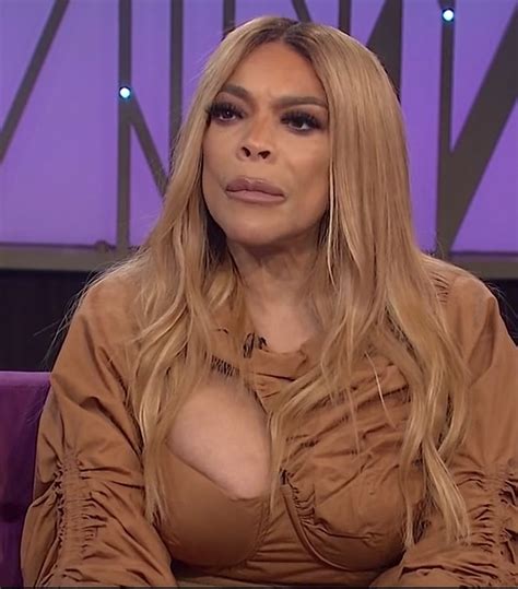 Wendy Williams Breast Nearly Falls Out Of Low Cut Top In Wardrobe Malfunction As She Goes