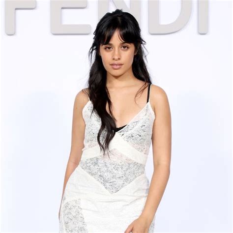 Camila Cabello Stuns In Figure Hugging Slinky Dress With Very Cheeky Detail Hello
