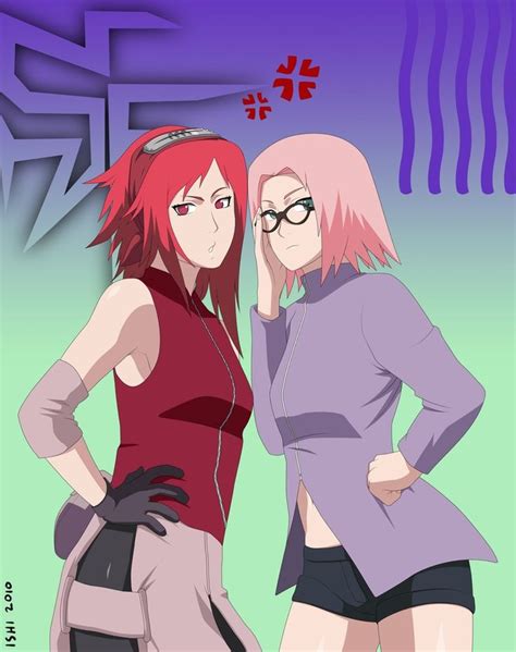 Karin Uzumaki And Sakura Haruno Naruto Sasusaku