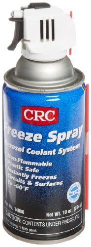 Crc Freeze Liquefied Gas Spray 10 Oz Aerosol Can With Trigger Clear