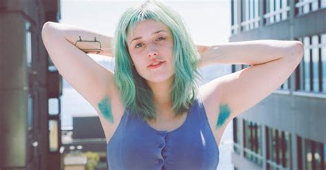 Roxie Hunt Lady Armpit Hair Dye Trend