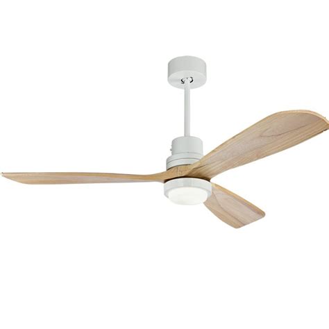 The perfect ceiling fan should circulate air and provide a cool breeze. wongshi Remote Control Solid Wood Blades Brown White ...