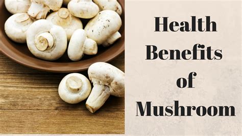 Health Benefits Of Mushrooms Unthinkable