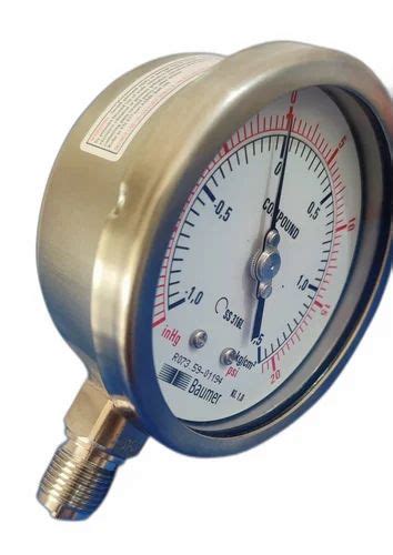 4 Inch 100 Mm Baumer Make Compound Gauge At Rs 1875 In Pune Id