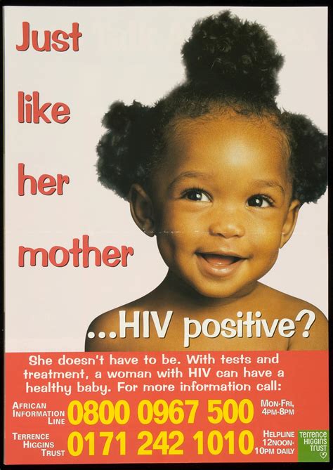 Just Like Her Motherhiv Positive Aids Education Posters
