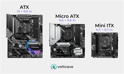 Mini Itx Vs Micro Atx Vs Atx Motherboard Sizes Explained Voltcave