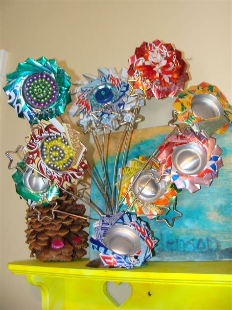 Fun Flowers From Soda Cans