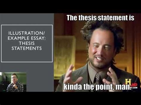 Learn everything about the 7 chapters of the thesis structure. Illustration/Example Essay Thesis Statements - YouTube