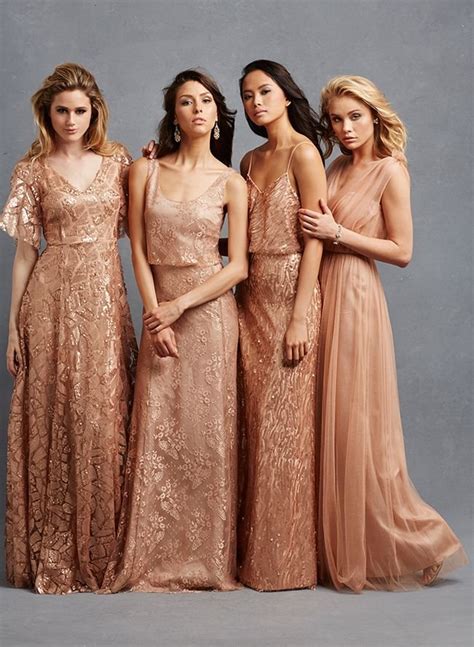 Copper Bridesmaid Dresses