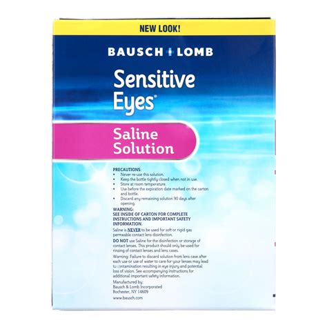 Buy Sensitive Eyes Plus Saline Solution 2 X 12 Fl Oz 355 Ml Online