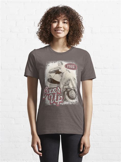 Cover Up Pinup Girl T Shirt For Sale By Leozitro Redbubble Pinup