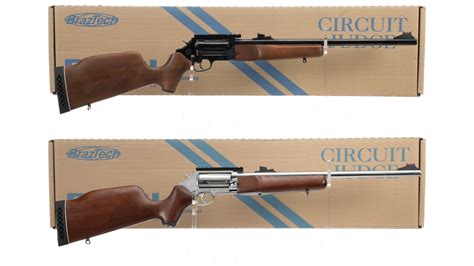 Two Rossi Firearms Circuit Judge Revolving Rifles With Boxes Rock