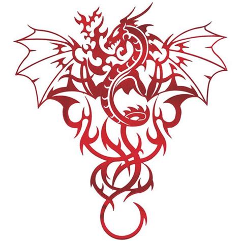 Fire Dragon Wall Silhouette Tattoos Pinterest Silhouette Dragon