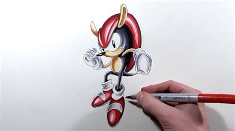 Drawing Mighty The Armadillo Sonic Mania Plus Youtube