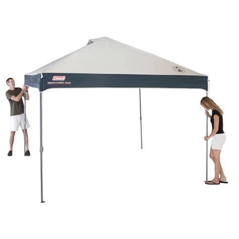 Coleman Straight Leg Instant Outdoor Canopy Shelter 10 X 10 Tan