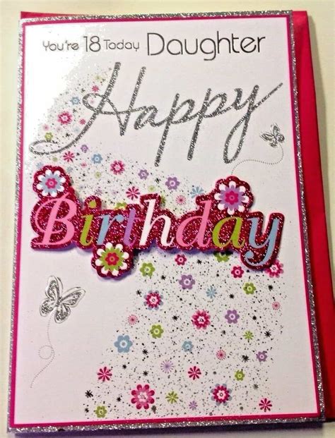 Creative Daughter 18th Birthday Cards Pretty Birthday Cards