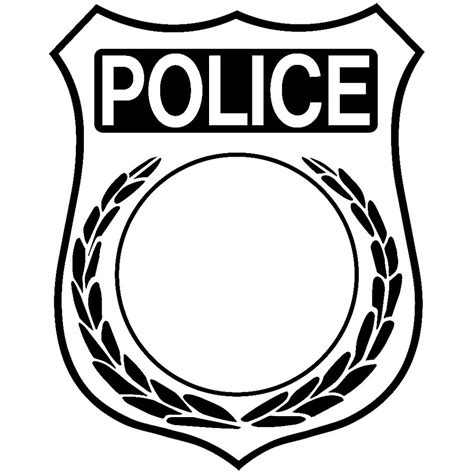 Template For Police Badge Free Image Download