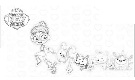 Has been added to your cart. Abby Hatcher Coloring Pages Abby and Friends Fuzzlies ...