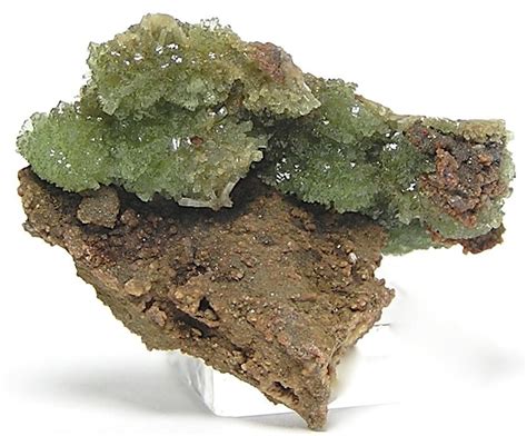 Very Rare Green Ludlamite Crystal Cluster By Fenderminerals