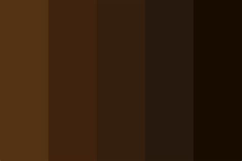 Sable Brown Hair Swatches Color Palette