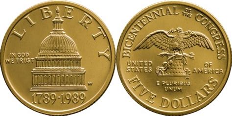 5 Dollars Congress Bicentennial United States Numista