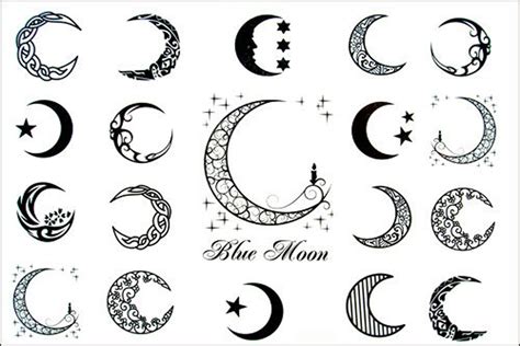Moon Tattoo Design Simple Paudestroy