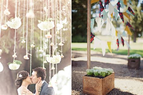 9 Sweet Ceremony Backdrops For Outdoor Weddings