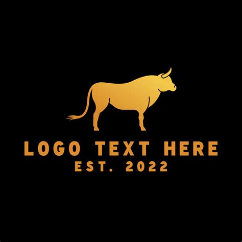 Golden Ox Bullfighting Logo Brandcrowd Logo Maker Brandcrowd