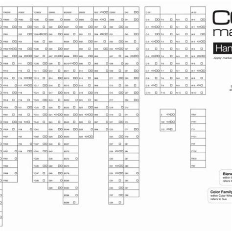 Printable Blank Copic Hex Chart Pdf Printable Word Searches